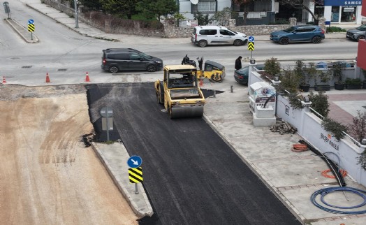 Çamlıkule'de bozulan yol onarıldı