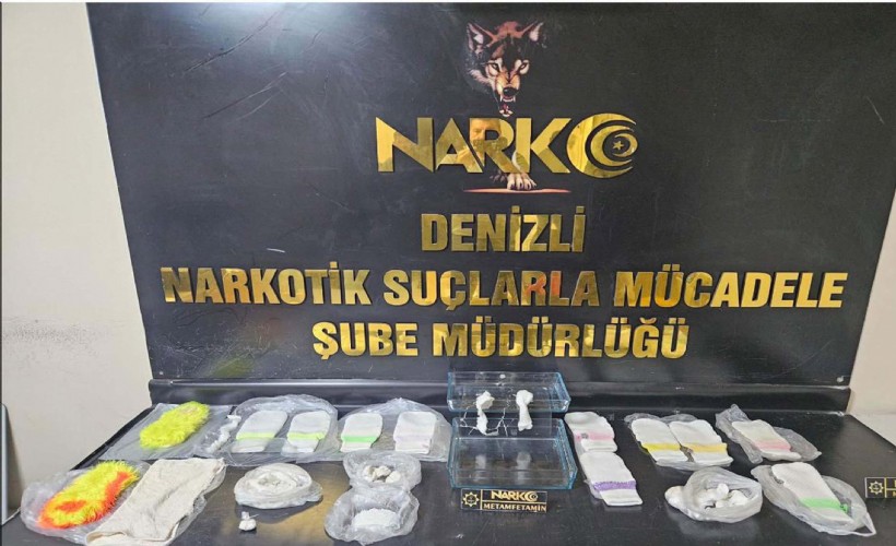 Denizli'de uyuşturucu operasyonuna 2 tutuklama