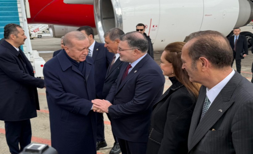 Erdoğan, Aydın programı için İzmir'e geldi; Karşılayanlar arasında Tugay da yer aldı
