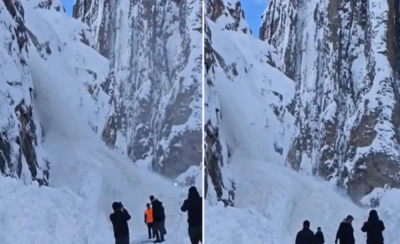 Hakkari-Van karayoluna çığ düştü! Çığzedeleri köylü misafir etti