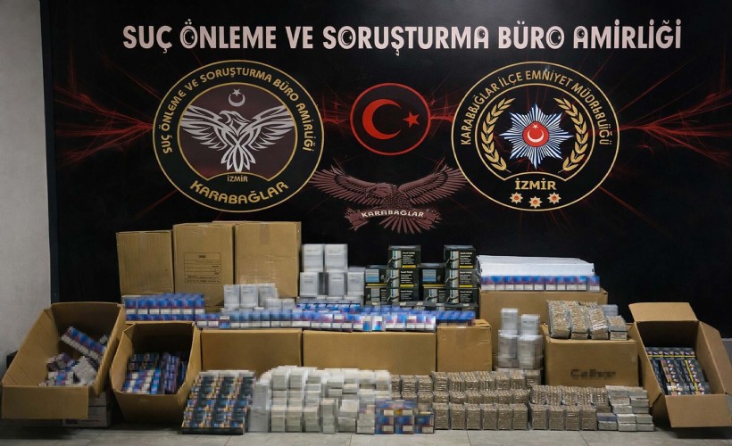İzmir'de kaçak sigara ve zehir operasyonu: 2 şüpheli gözaltında