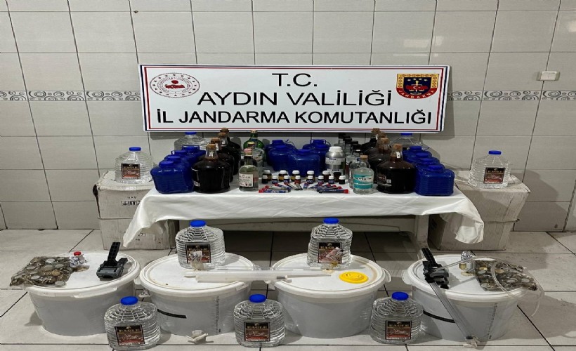 Kaçak içki imalatına suçüstü: 1 şüpheli gözaltında