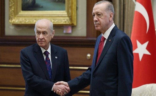 Erdoğan ve Bahçeli, Saray'da bir araya geldi