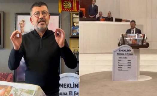 TBMM'de 'mezar taşı ve tabut' gerilimi! CHP'li Ağbaba'dan sert çıkış: 'Vekiller tabuta vampir gibi saldırdılar'