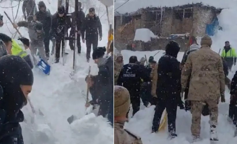 Van'da 6 noktaya çığ düştü: 1 kişi hayatını kaybetti, evler tahliye edildi