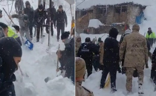 Van'da 6 noktaya çığ düştü: 1 kişi hayatını kaybetti, evler tahliye edildi