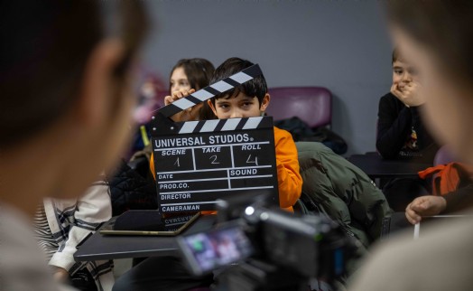 Yarı yıl tatilinde sinema atölyesine büyük ilgi