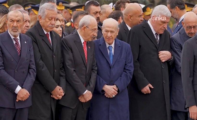 Anıtkabir'de 29 Ekim töreni: Kılıçdaroğlu ve Bahçeli uzun süre sohbet etti