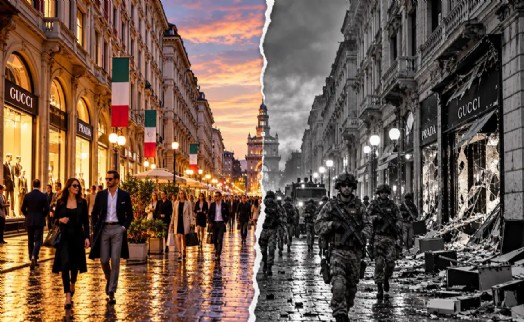 Avrupa'nın moda başkentinde olağanüstü görüntüler: Milano'da 500 asker adeta savaşa hazırlanıyor