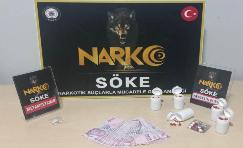 Aydın'da zehir tacirlerine operasyon: 2 bin 55 sentetik hap ele geçirildi