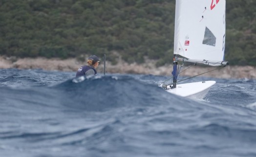 Bodrum'da fırtınaya rağmen yarış