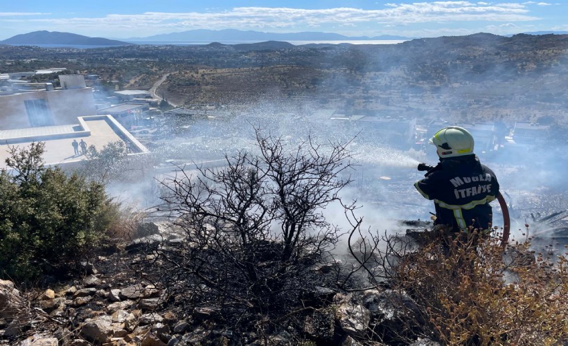 Bodrum'da maki yangını: Ekiplerin hızlı müdahalesi büyümesini önledi