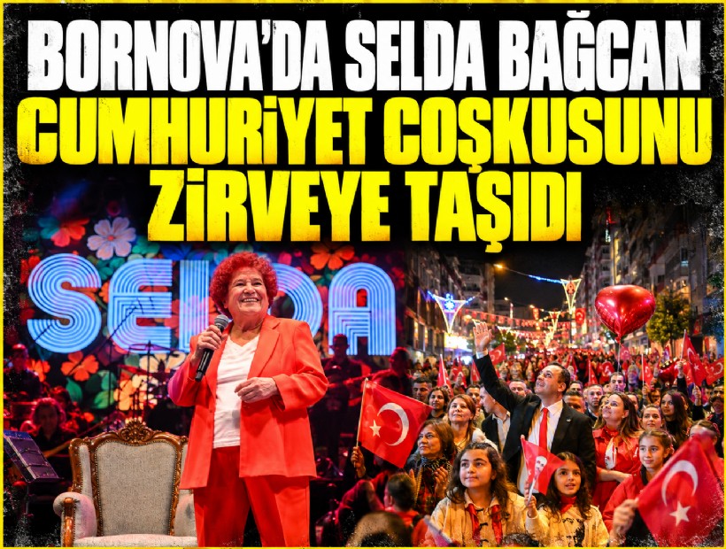 Bornova’da Selda Bağcan Cumhuriyet coşkusunu zirveye taşıdı