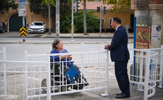 Bornova'da parklar engellilere açık motorlara kapalı