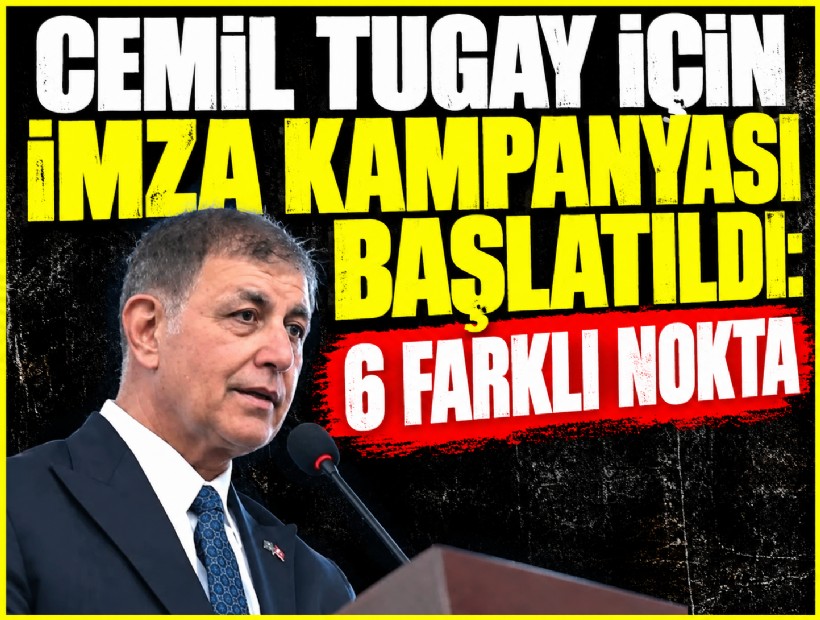 Cemil Tugay için imza kampanyası başlatıldı: 6 farklı nokta