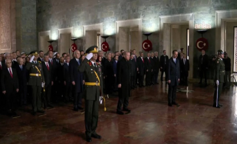 Cumhuriyet'in 103. yılında devlet erkanı Anıtkabir'de