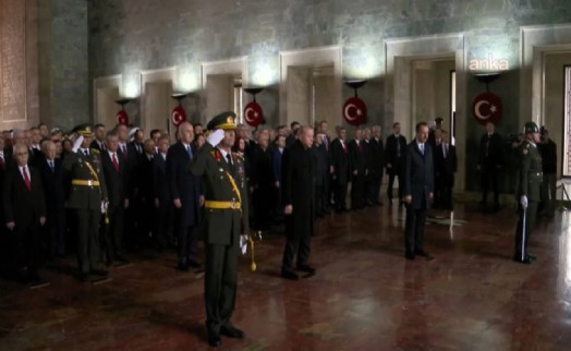 Cumhuriyet'in 103. yılında devlet erkanı Anıtkabir'de