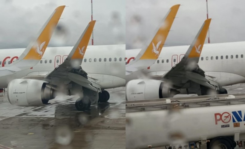 İstanbul'dan kalkan uçak sürüye çarptı: Kanadını görenler şoke oldu!