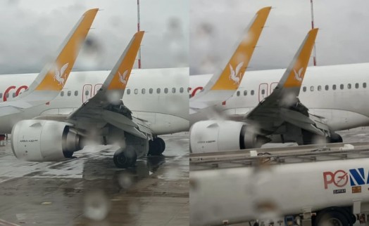 İstanbul'dan kalkan uçak sürüye çarptı: Kanadını görenler şoke oldu!