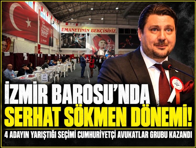 İzmir Barosu’nda yeni başkan Serhat Sökmen oldu
