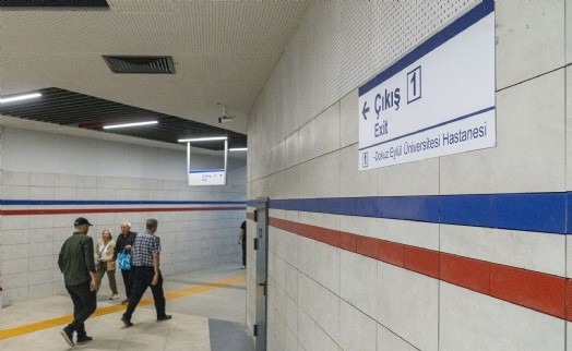İzmir Metrosu'ndan Dokuz Eylül Hastanesi'ne kesintisiz yaya tüneli açıldı