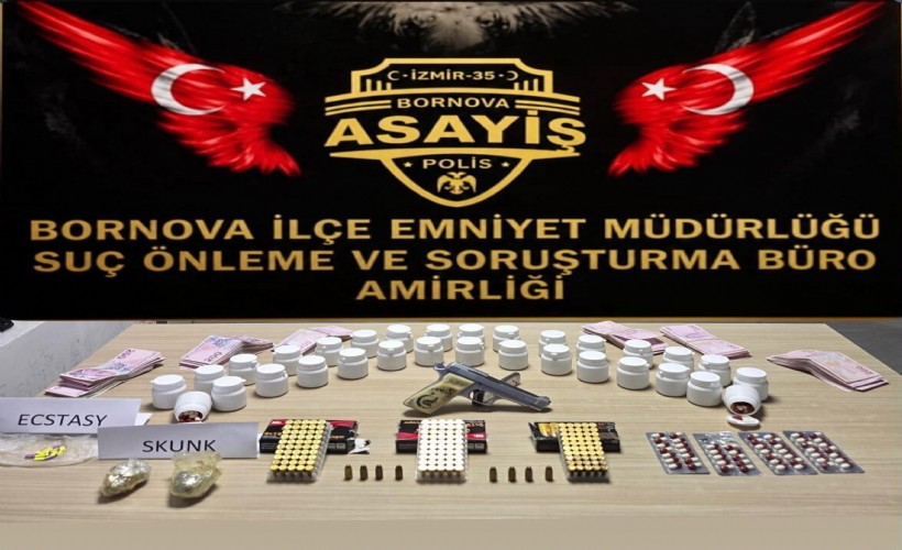 İzmir'de uyuşturucu ve ruhsatsız silah operasyonu: 1 gözaltı