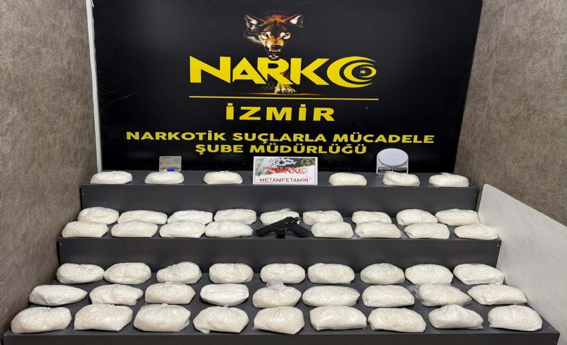 İzmir’de uyuşturucu operasyonu: 32,5 kilo metamfetamin ele geçirildi
