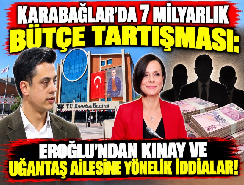 Karabağlar’da 7 milyarlık bütçe tartışması: Eroğlu’ndan Kınay ve Uğantaş ailesine yönelik iddialar!