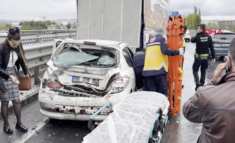 Kütahya'da 5 aracın karıştığı zincirleme kaza: 1 yaralı