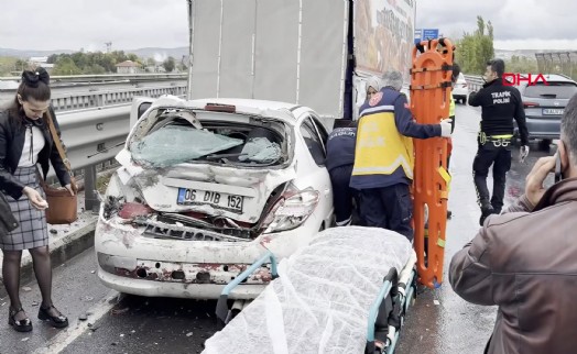 Kütahya'da 5 aracın karıştığı zincirleme kaza: 1 yaralı