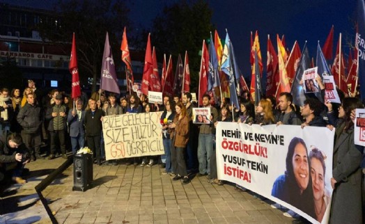 Tutuklanan Nehir Dizdar ve Nevin Tekin için eylem yapan 4 öğrenci gözaltına alındı