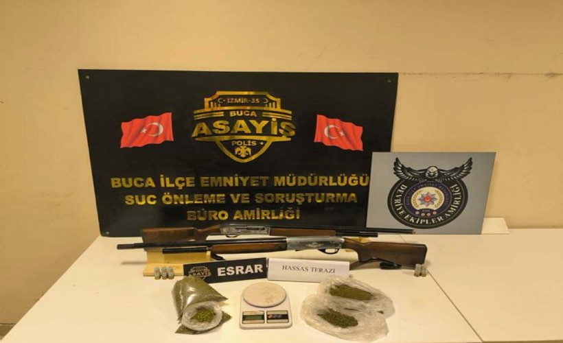 Buca'da eve uyuşturucu baskını: 1 gözaltı