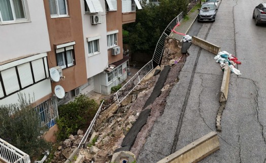 Buca'da istinat duvarı çöktü: Apartman sakinlerinden çağrı