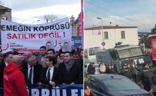 CHP'nin yasaklanan köprü eyleminde son durum: Arnavutköy'e geçtiler... 3 gözaltı!