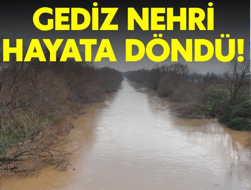 Gediz Nehri hayata döndü