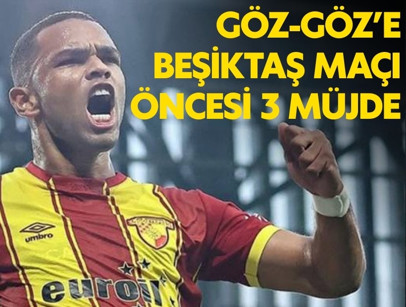 Göztepe’ye Beşiktaş maçı öncesi müjde