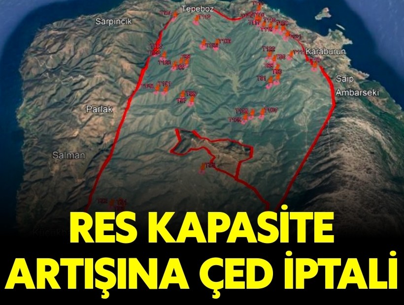 Karaburun’da RES kapasite artışına mahkemeden iptal