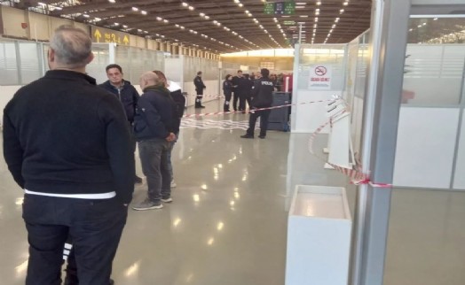 Kültürpark'ta çatı çalışmasında iş kazası: 1 işçi ağır yaralı!