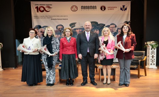 Menemen'de Medeni Kanun'un 100. yılına özel kutlama