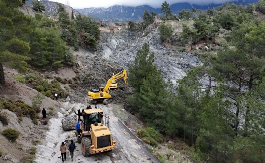 Muğla'da heyelan seferberliği