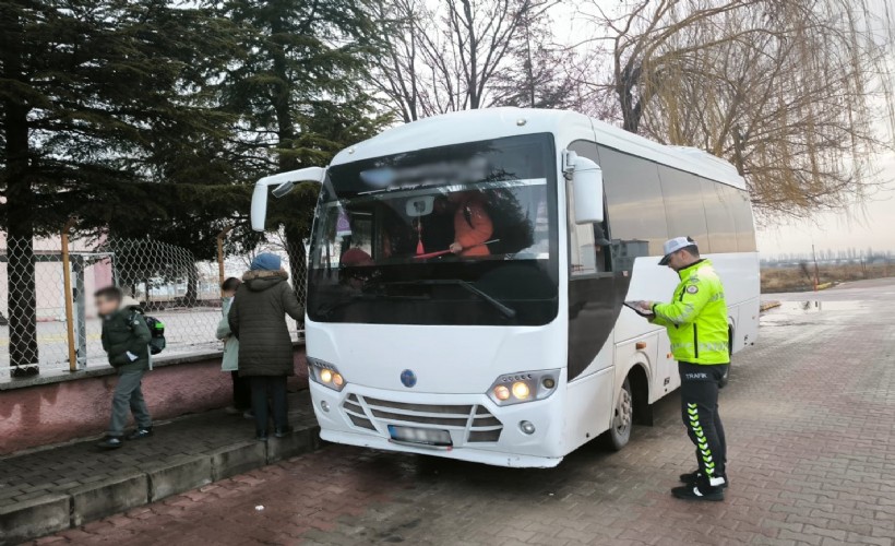 Okul servisleri denetlendi