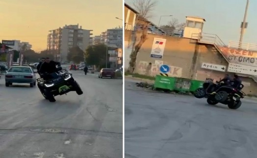 ATV ile drift atan sürücüye ceza!