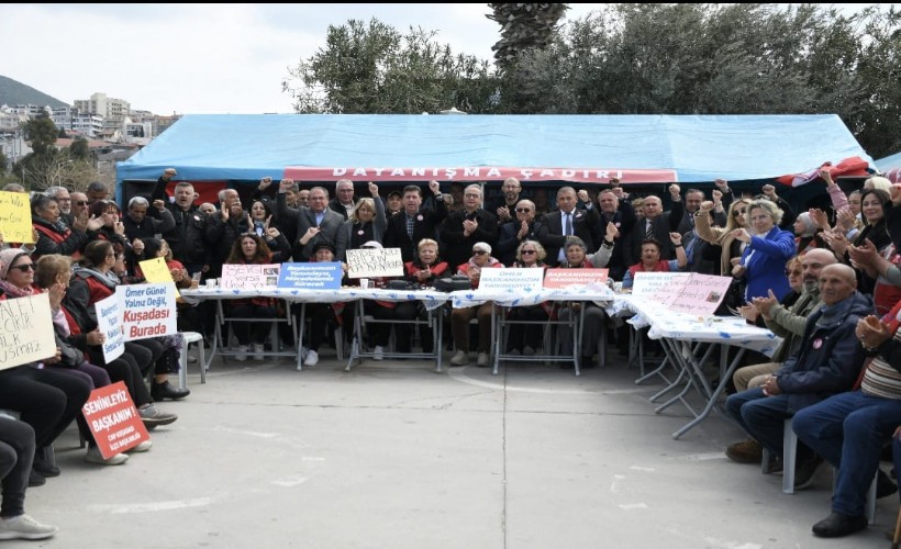 Adalet ve Dayanışma Çadırı'nda mücadele kararlılıkla sürüyor