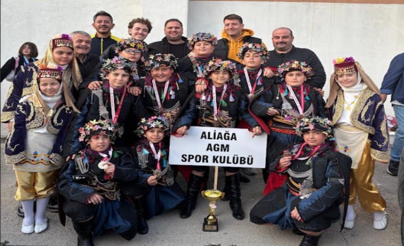 Aliağa Belediyesi halk oyunları ekibi İzmir Şampiyonu oldu