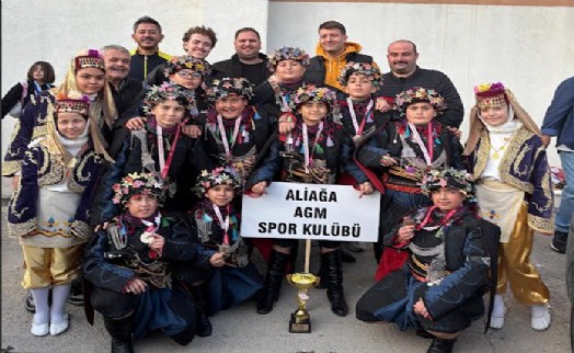 Aliağa Belediyesi halk oyunları ekibi İzmir Şampiyonu oldu