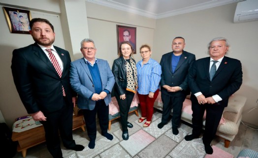 Başkan Mutlu'dan şehit eşine anlamlı ziyaret