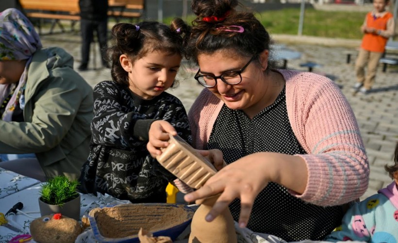 Bornovalı miniklere 'Çim Adam Atölyesi'