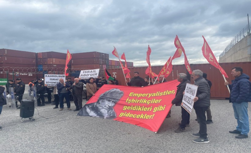 HKP İzmir Aliağa'da İsrail ve ABD'yi protesto etti