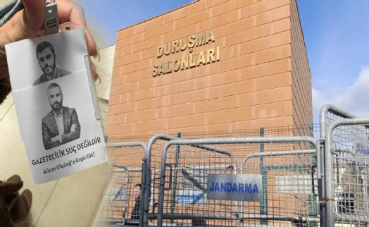 İBB davasında gazetecilerden anlamlı protesto! 'İsmail Arı'ya özgürlük'