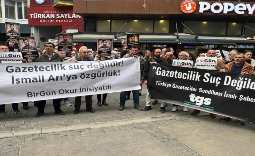 İzmir'de 'İsmail Arı' eylemi: Tutuklamalar gazetecilere yönelik gözdağıdır!